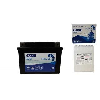 AKUMULATOR EXIDE ETX4L-BS/YTX4L-BS 12V 3Ah 50A