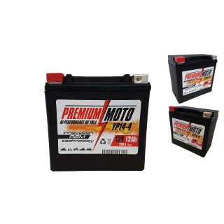 Akumulator Motocyklowy YP14-4/YTX14 12V 12Ah 230A Premium Moto