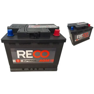 AKUMULATOR RECO AGM RA56064 12V 60Ah 640A Start&Stop
