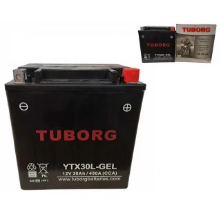 AKUMULATOR TUBORG YTX30L-GEL 12V 30Ah 450A