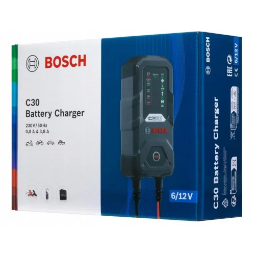 BOSCH C30 ŁADOWARKA AKUMULATOROWA PROSTOWNIK 6/12V NOWA WERSJA BOSCH C30 ŁADOWARKA AKUMULATOROWA PROSTOWNIK 6/12V NOWA WERSJA