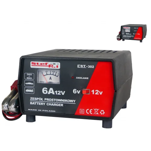 PROSTOWNIK STEF-POL EST-302 6/12V 6A PROSTOWNIK STEF-POL EST-302 6/12V 6A