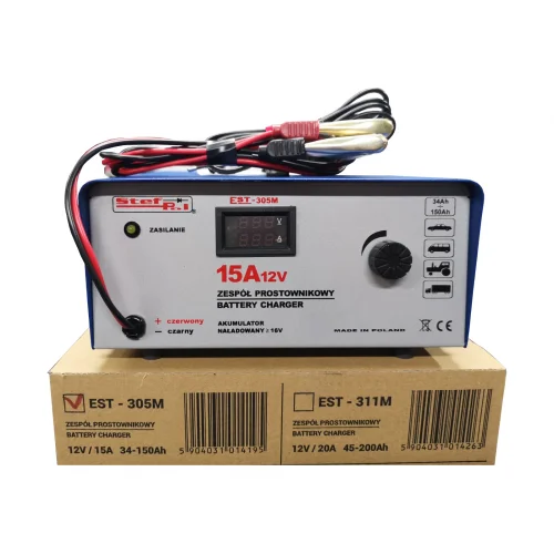PROSTOWNIK STEF-POL EST-305M 12V 15A PROSTOWNIK STEF-POL EST-305M 12V 15A