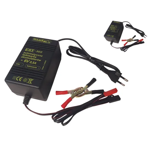 ŁADOWARKA AUTOMATYCZNA STEF-POL EST-502 6V 0,5A ŁADOWARKA AUTOMATYCZNA STEF-POL EST-502 6V 0,5A